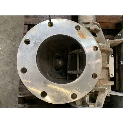 Used 8" dia. Side Entry Flo-tronics Stainless Steel Offset Rotary Feeder Airlock