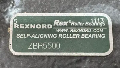 NEW REXNORD ZBR5500 FLG CARTRIDGE ROLLER BEARING 5" 6-BOLT