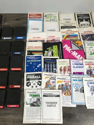 Collectible Video Games & More - Intellivoice Voice Synthesis Module / 52 - Mattel Intellivision Video Games - Manuals & Cards - see description for more info