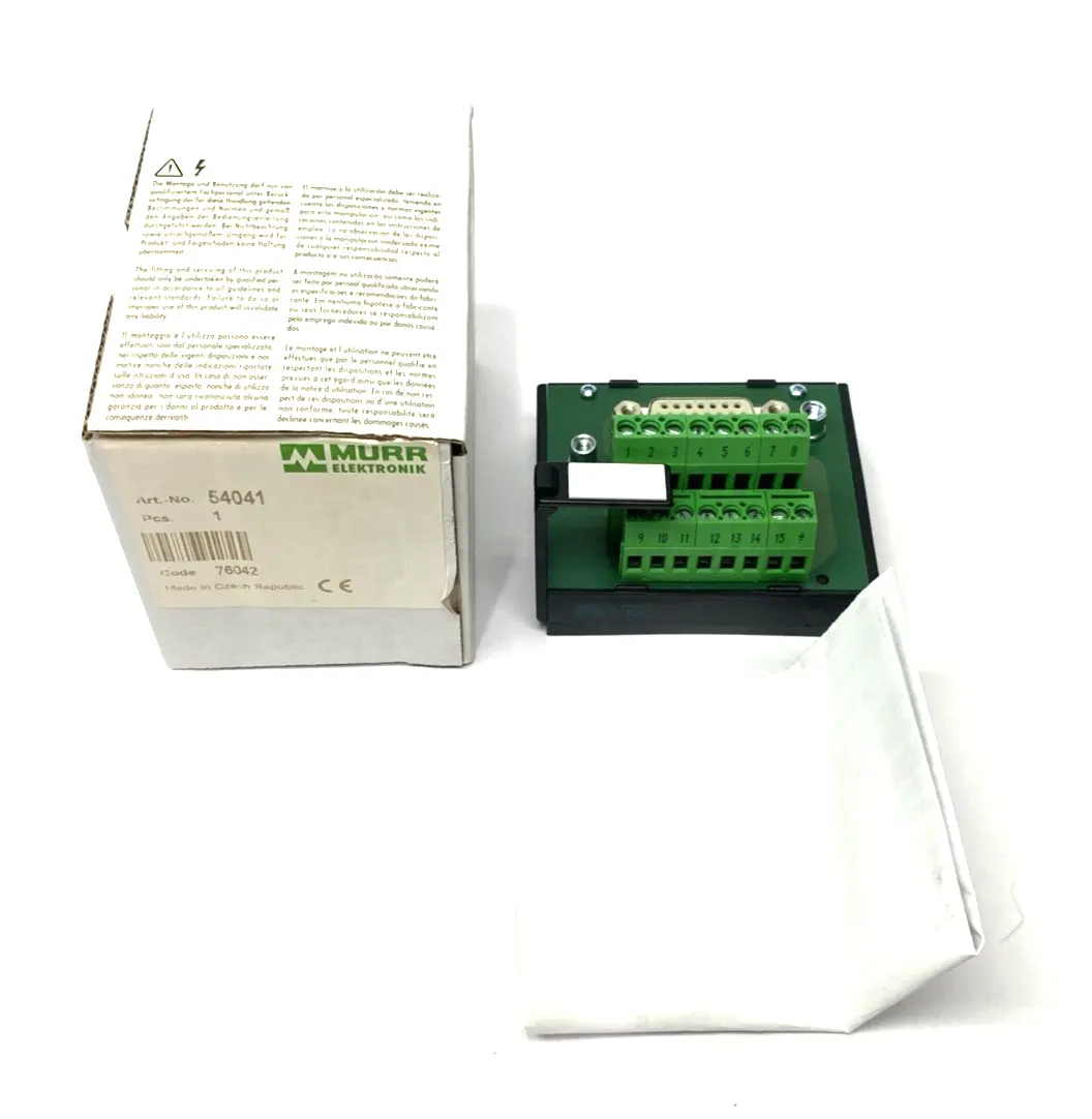 New | in-Stock Murrelektronik Interface Terminal Mod SV-SUB D 15 .-KL FOR SIGNAL TRANSFER PLC Input & Output Michigan US | Maverick Industrial Sales #1473941