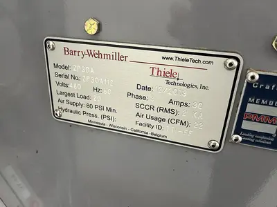 USED 2013 THIELE TECNOLOGIES / UNIVERSAL ZP30A