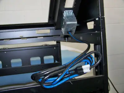 Middle Atlantic Podium / Lectern Style Audio / Video (AV) Rolling Equipment Rack with Slide out Tray, Power Strips and Cooling Fan