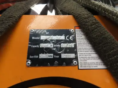 Vestil LOW-2P 1 Ton 2000Lb Chain Fall Hoist 9.8' Lift Push Trolley Low Headroom