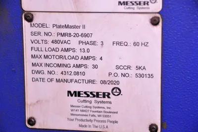 2020 MESSER PLATE MASTER II Plasma Cutters, CNC | Westbrook Engineering (10)