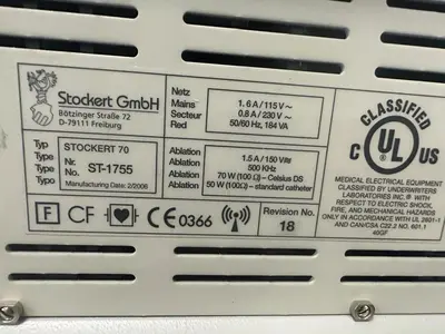 Used Biosense Webster Stockert 70 Electrosurgical / Cautery Texas US | PT Medical Technologies #1458910