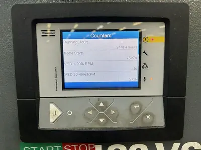 Used 2017 ATLAS COPCO GA132VSD Rotary Screw & Sliding Vane Air Compressors Georgia US | The Equipment Hub #1045572