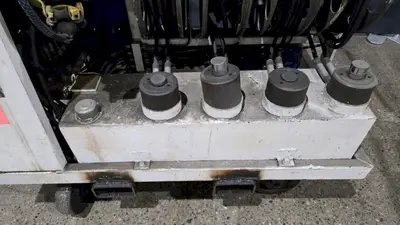 40 TON MODERN HYDRAULICS 4 CYLINDER PORTABLE HYDRAULIC DIE SETTING & SEPARATING SYSTEM: YOBRO #23866