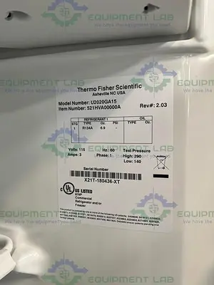 USED VWR U2020GA15 GENERAL PURPOSE LABORATORY FREEZER -12°C TO -20°C, 20.7 CU. FT.