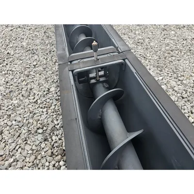 New 6" X 30 ft Miteck Carbon Steel Industrial Screw Auger Conveyor