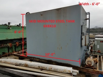 3,590 Gallon Rectangle Steel Tank