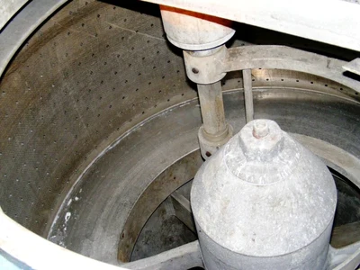 (2) Sharples T-1300 perforate basket centrifuges, 316SS.