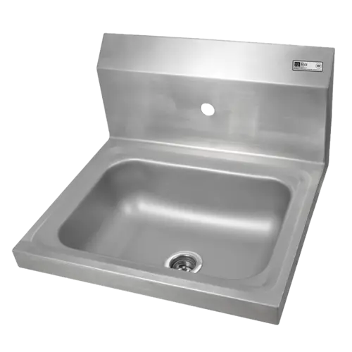 John Boos PBHS-W-1410-1 Wall Mount Commercial Hand Sink w/ 14"L x 10"W x 5"D Bowl, Basket Drain