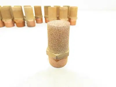 Pneumatic Brass Exhaust Muffler Filter 3/4" Male Lot of 23