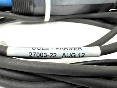 NEW COLE-PARMER 27003-22 pH ELECTRODE PROBE FLAT RYTON W/ATC