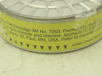 3M 7253 Respirator Cartridge Filter Organic Vapor/Acid Gas  Lot of 6