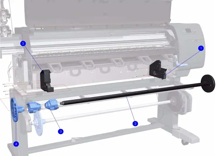 Used _UNKNOWN_ Right Rollfeed Module for the HP Designjet Z6100 plotters (Q6651-60311) - Refurbished Winders & Rewinders (Paper) Oklahoma US | Wide Image Solutions #1534967