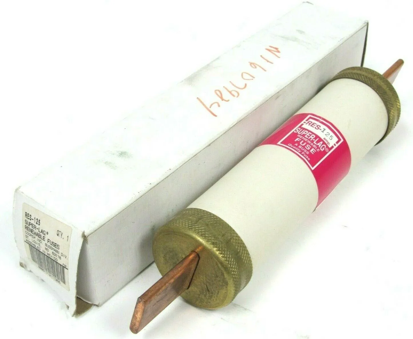NEW COOPER BUSSMANN RES-125 SUPER LAG RENEWABLE FUSE RES125