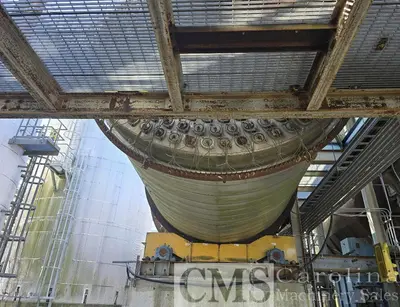 USED DAVENPORT 11X70 ROTARY STEAM TUBE DRYER
