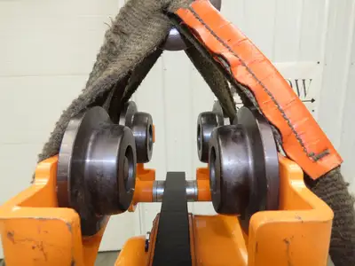 Vestil LOW-2P 1 Ton 2000Lb Chain Fall Hoist 9.8' Lift Push Trolley Low Headroom