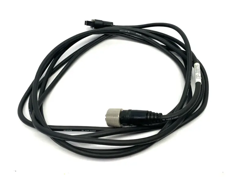 Used KEYENCE SENSOR-TO-CONTROLLER CABLE FOR 4-PIN M12 CONNECTOR TYPE Cable & Wire Michigan US | Maverick Industrial Sales #1092106