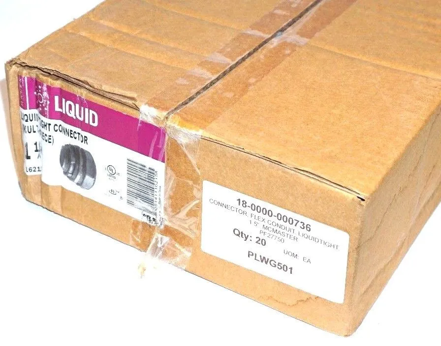 20 NEW LIQUID TIGHT CONNECTORS 1 1/2"