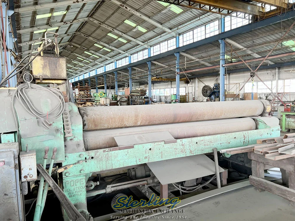 Used POPE PR-101000-4 Plate Bending Rolls including Pinch California US | Sterling Machinery Exchange #1467066