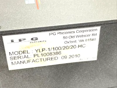 USED IPG PHOTONICS YLP-1/100/20/20-HC, YTTERBIUM FIBER LASER