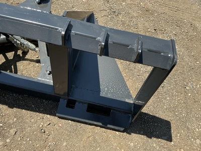 New JCT Tree / Post Puller Skid Steer Attachment, Universal Quick Attach, Has Hydraulic Hoses with Q...