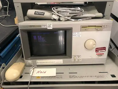 HEWLETT PACKARD 16500C LOGIC ANALYSIS SYSTEM 16500-40502 x3, 16555D Analyzer
