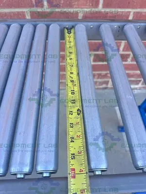 USED ROLL-AWAY HEAVY DUTY ROLLER CONVEYOR 60" X 18" W/ ADJUSTABLE LEGS