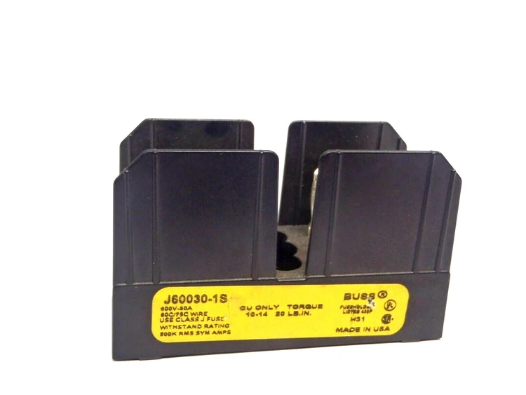 Used Buss 1 Pole Class J Fuse Holder 600V 60C775C Wire Fuse Accessories Michigan US | Maverick Industrial Sales #1465226