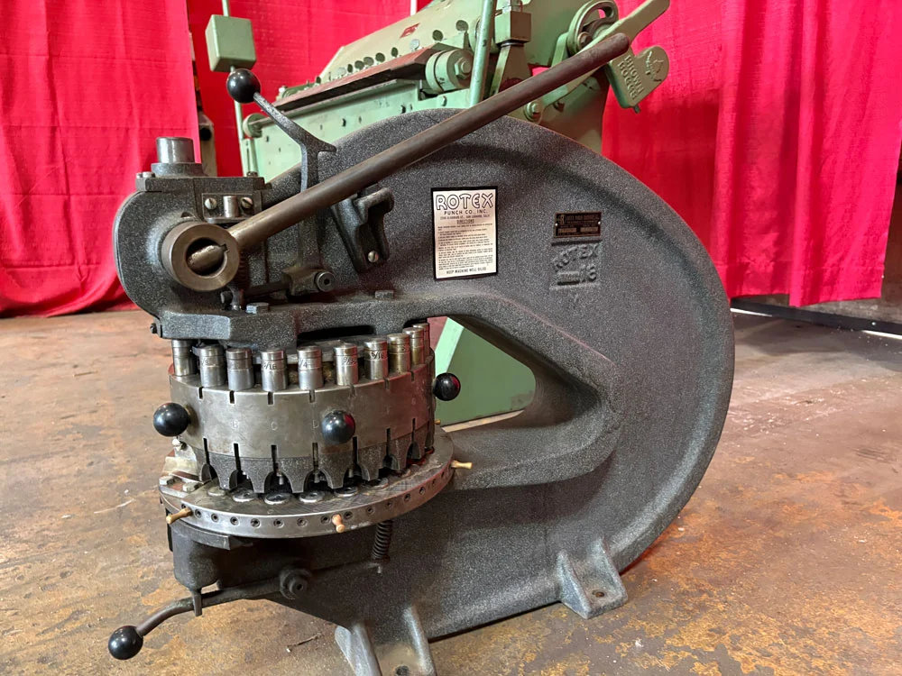 Pre-owned ROTEX MANUAL TURRET PUNCH PRESS MODEL 18A