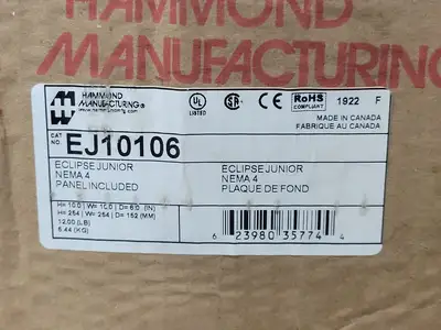NEW HAMMOND MANUFACTURING EJ10106