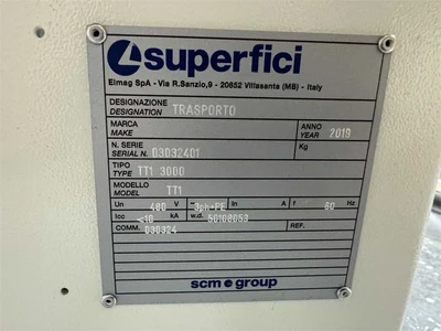 USED 2019 SUPERFICI TT1-3000