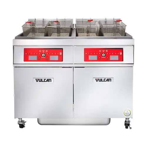 Vulcan 4ER50DF Electric Fryer - (4) 50 Lb Vats, Floor Model, 208v/3ph