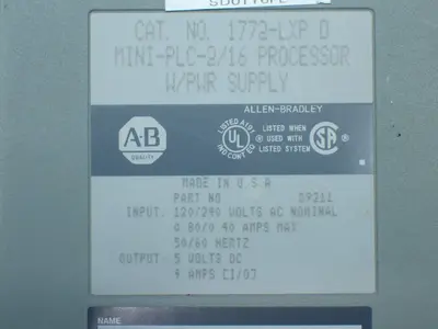 USED ALLENBRADLEY 1772LXP