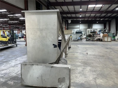 24" Diameter x 20'6" L Wolfking Stainless Incline Screw Conveyor
