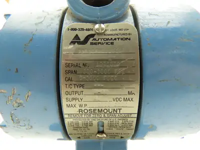 Rosemount 1151GP9E22B1DF Pressure Transmitter 0-3000psi 45VDC