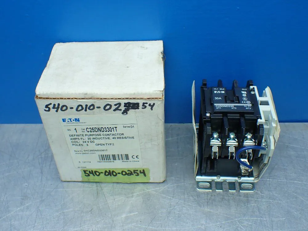 New | in-Stock EATON C25DND3301T PLC Contactors | HGR 24 #754233