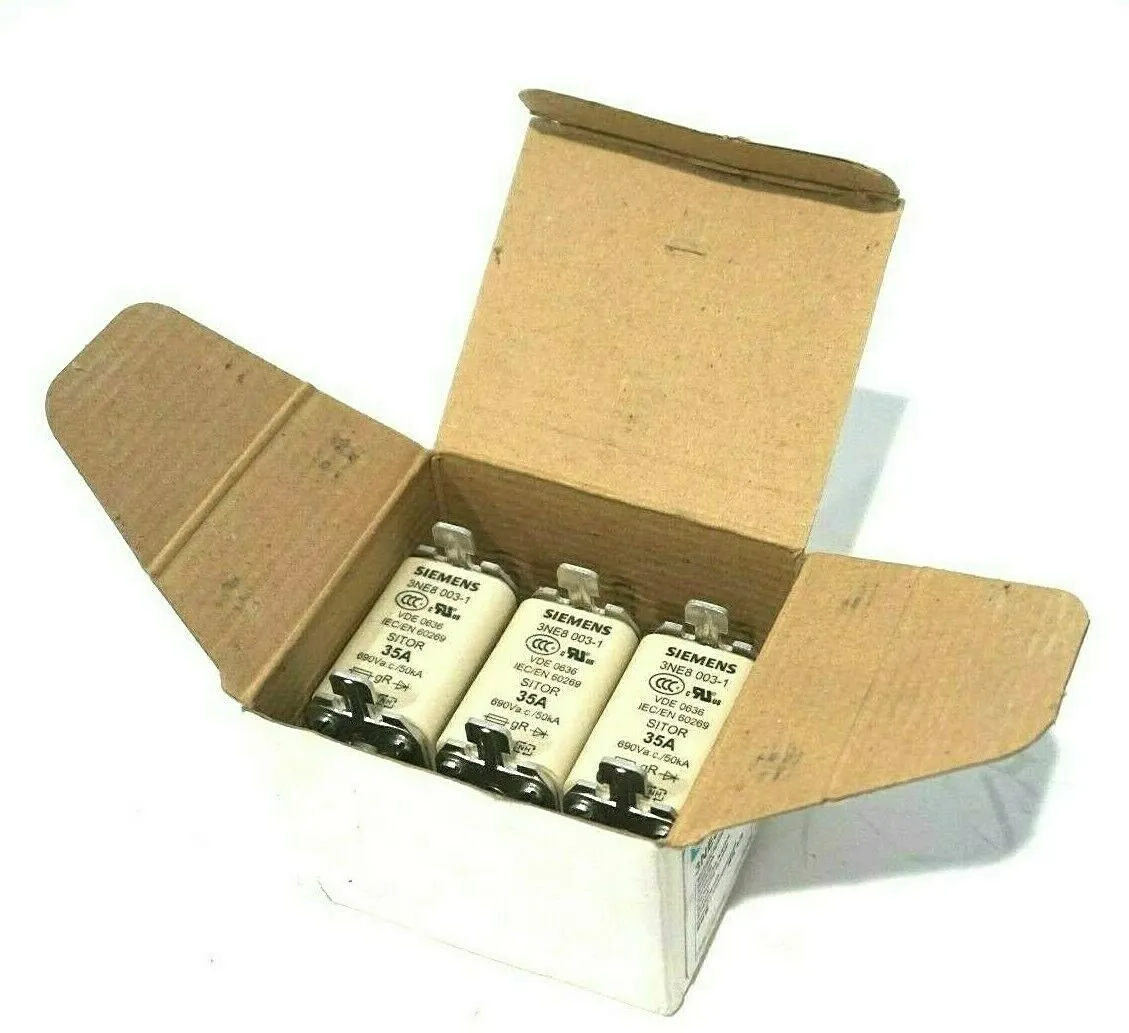 3 NEW SIEMENS 3NE8003-1 FUSE LINKS 3NE80031