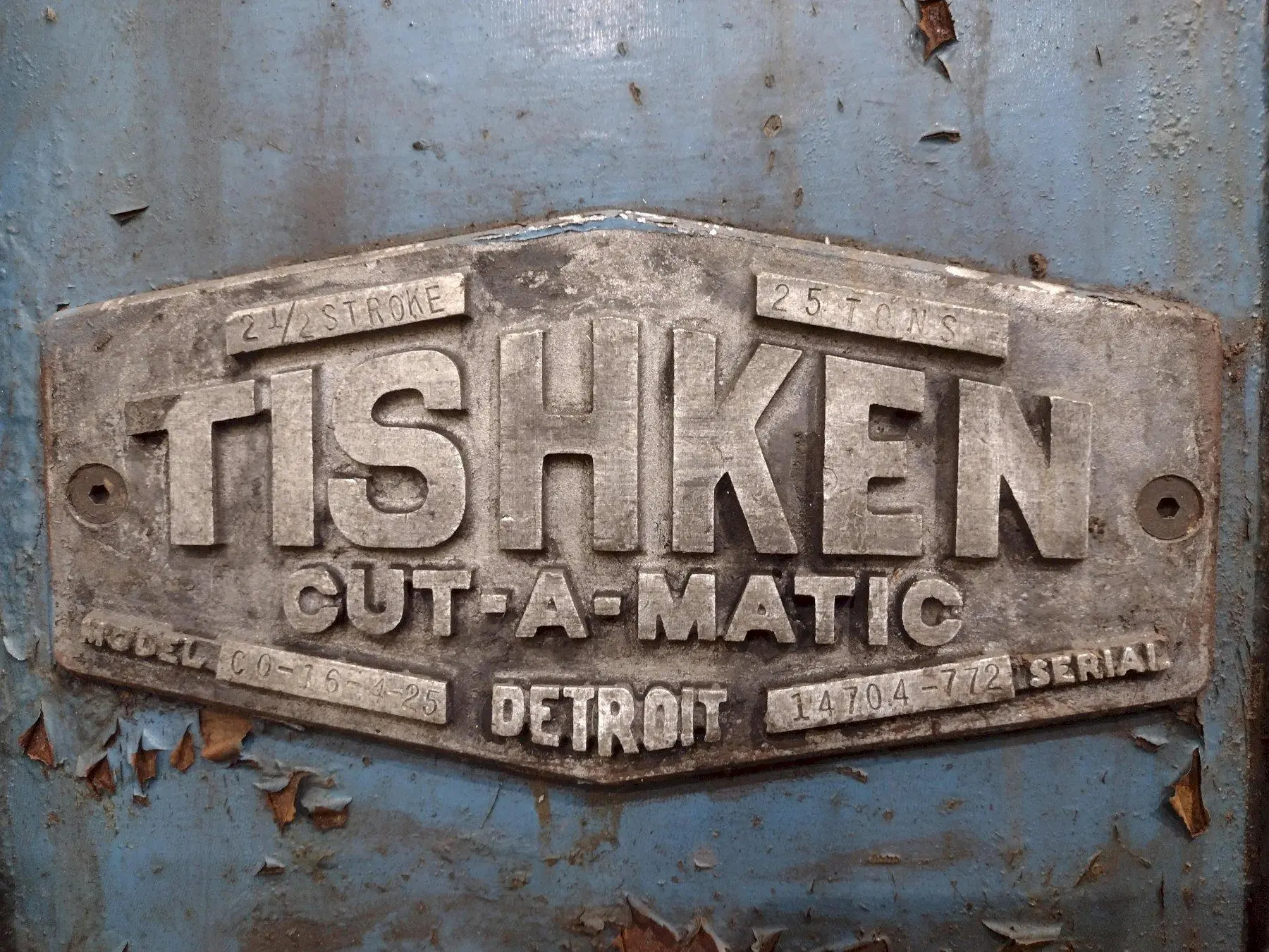 USED TISHKEN C0-16-4-25
