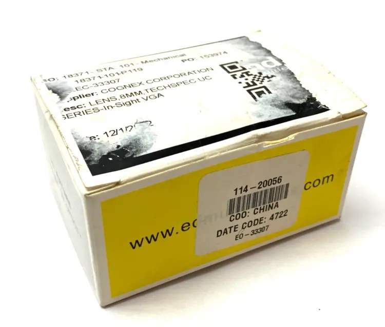 New | in-Stock EDMUND OPTICS TECHSPEC 8MM UC SERIES FIXED FOCAL LENGTH LENS Optics Michigan US | Maverick Industrial Sales #1123166