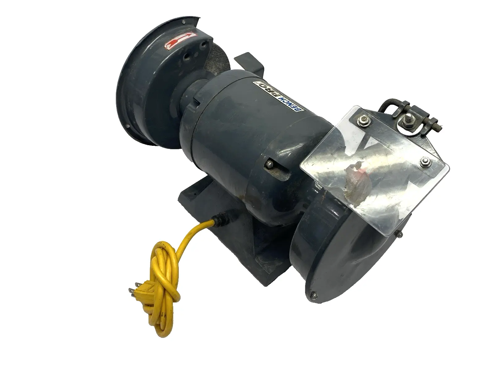 USED BENCH PRO ELECTRIC BENCH GRINDER 6" 3450RPM DAMAGED & MISSING EYE SHIELDS