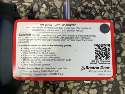 Used BOSTON GEAR F71315B56 Motors (misc) Ohio US | HGR 24 #1471945