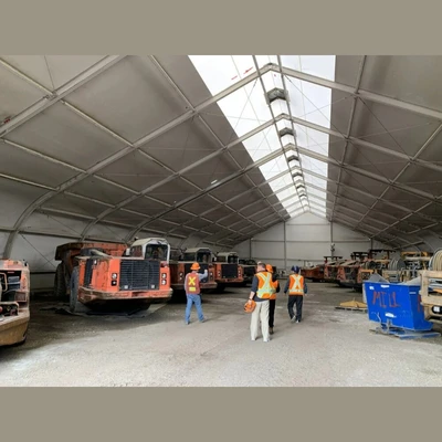 Sprung 85ft Wide x 165ft Long Canvas Building