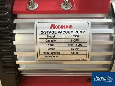 USED Robinair Robinair 2-Stage Vacuum Pump, Model 15500