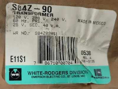 NEW WHITE-RODGERS S84Z-90