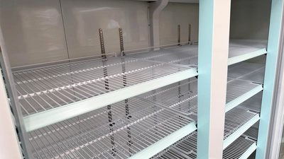 171-0343 80" 3 Glass Door Self Contained Freezer