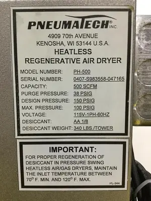 USED PNEUMATECH PH-500