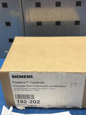 New | in-Stock Siemens 192-202 HVAC Parts and Equipment Indiana US | J&J Industrial Supply #1271361